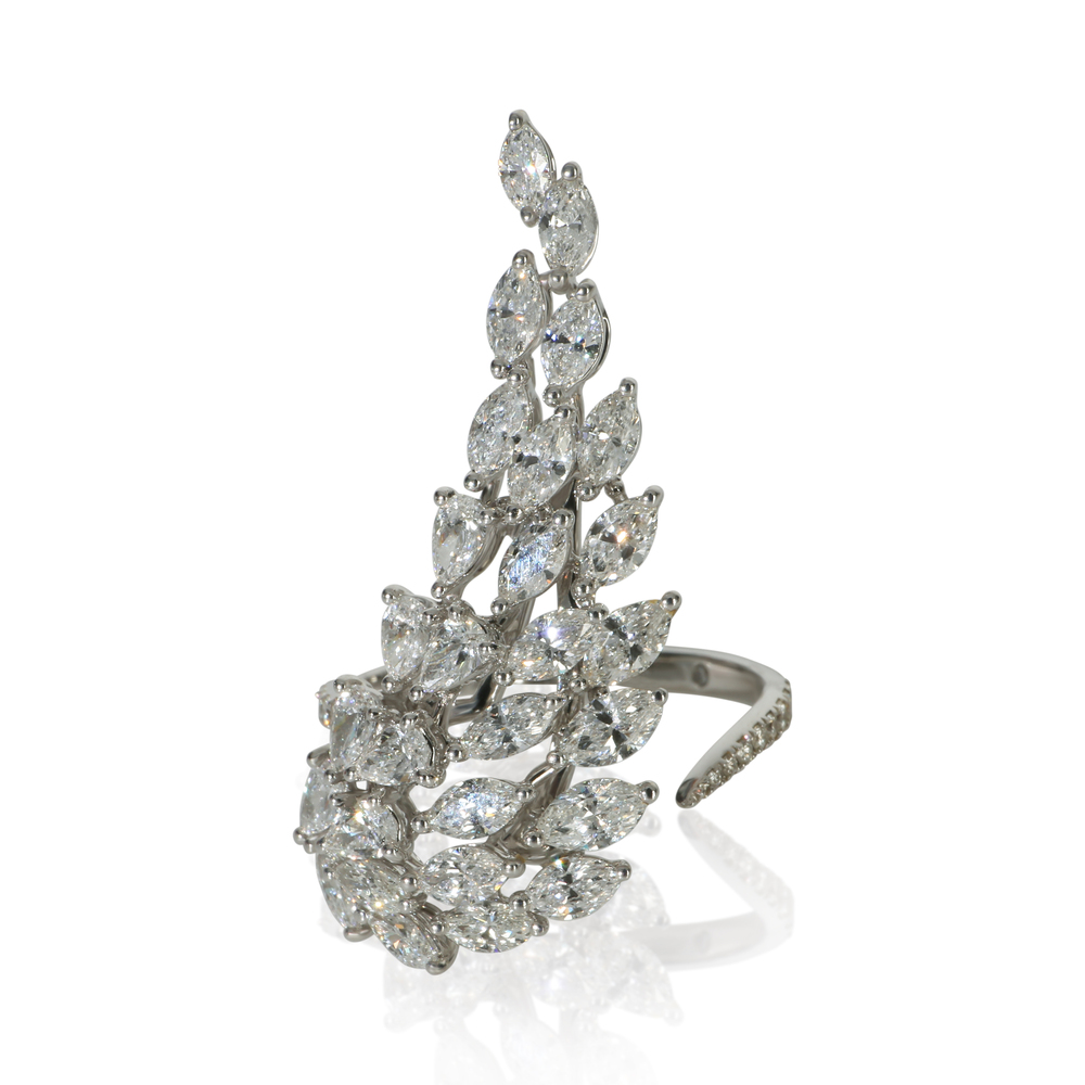 Messika White Gold Diamond Angel Wing Ring
